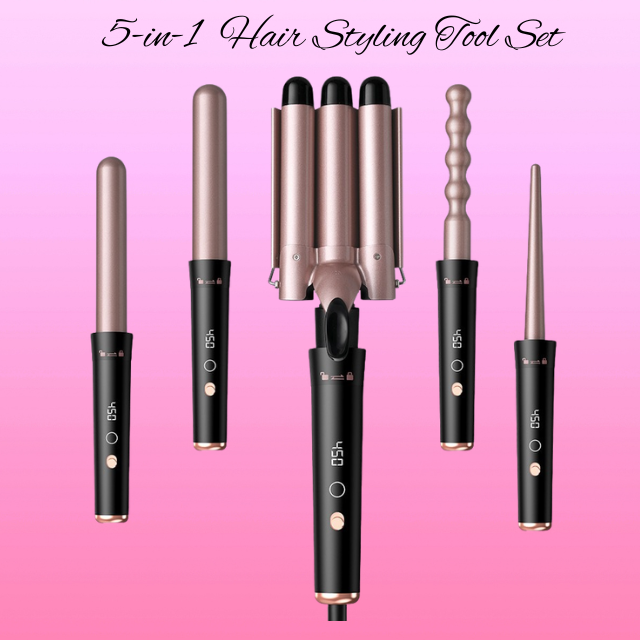 5-i-1 Hot Hair Styling Tool Set