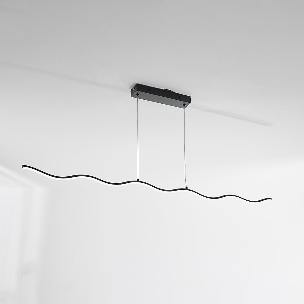 LouiseGlow - Modern LED hanging lamp in black and white