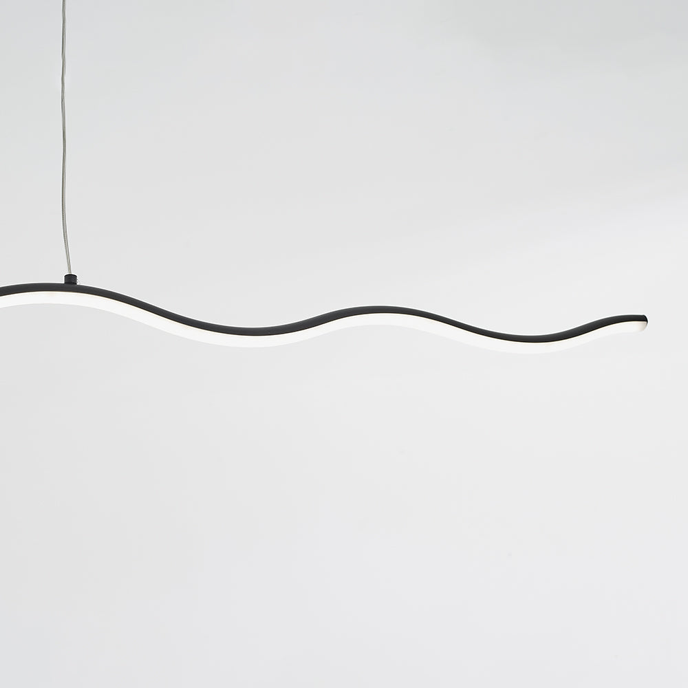 LouiseGlow - Modern LED hanging lamp in black and white