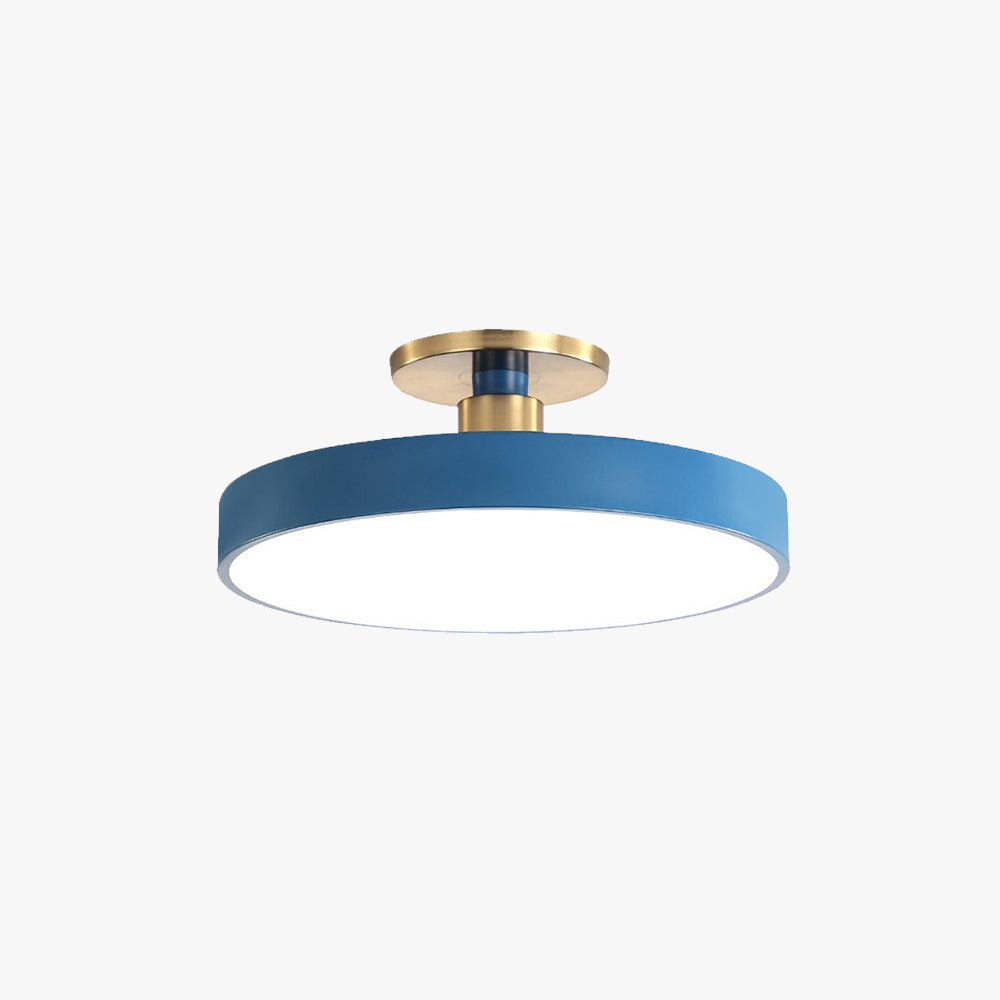 Scandinavische minimalistische ronde inbouwplafondlamp