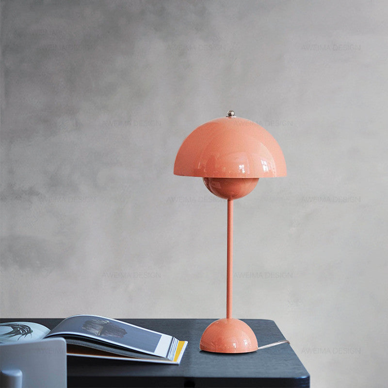 Lampada da tavolo Macaron a fungo grande: luce soffusa e design elegante