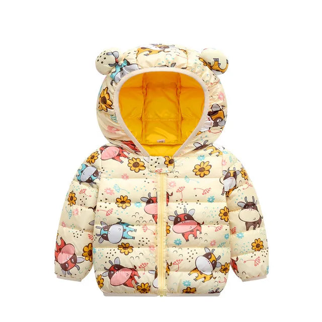 Mini Fashion™ - Thin bubble jacket with hood - Warm in the transitional periods