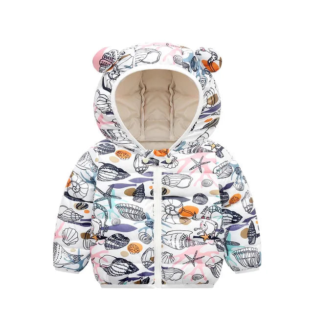 Mini Fashion™ - Thin bubble jacket with hood - Warm in the transitional periods