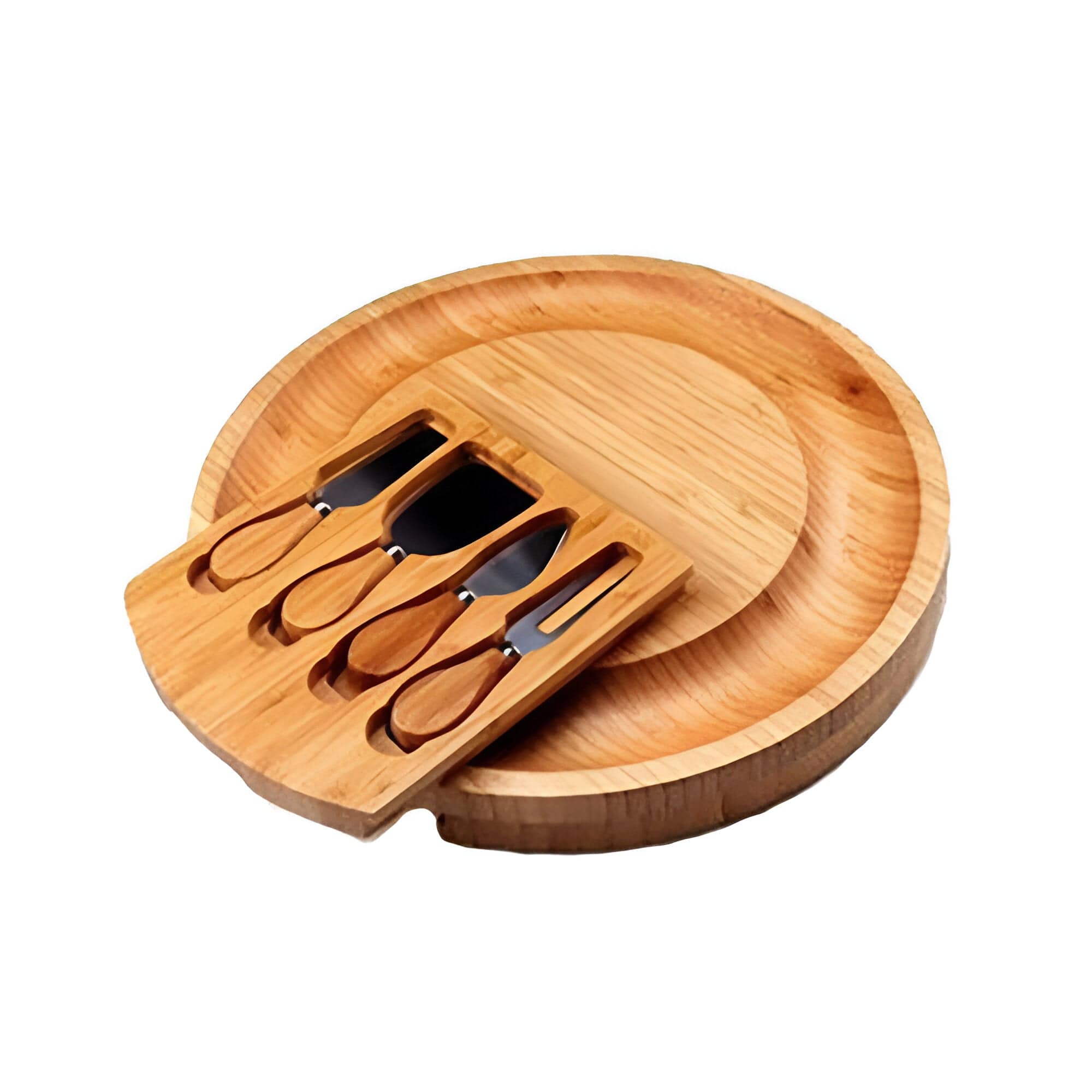 Portable Bamboo Cheese Board