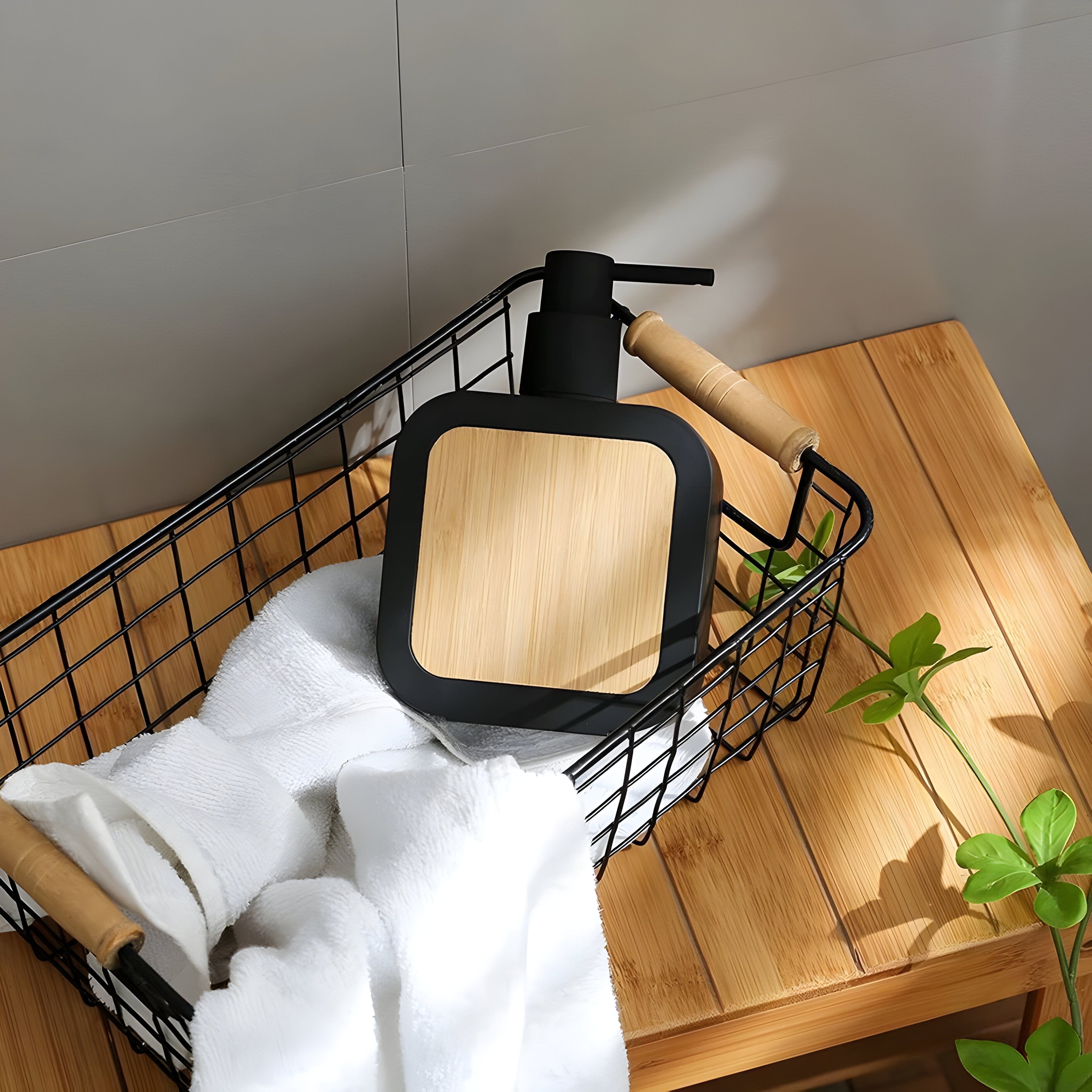 Bamboo Design Hand Soap Dispenser