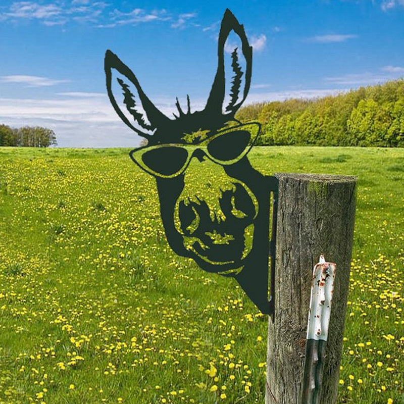 Decorazione fattoria - PeepFarm - Design realistico con animali - Arte da giardino in metallo