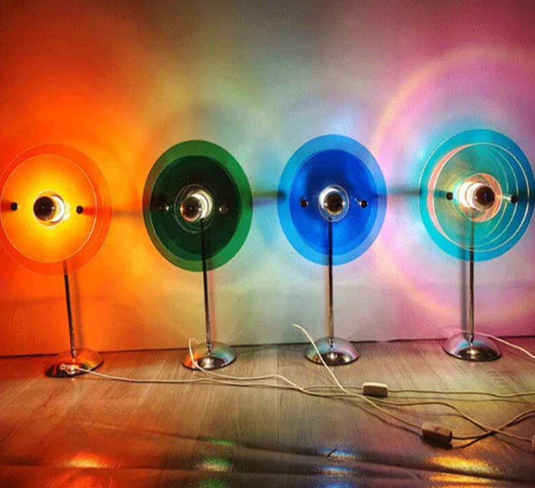 Bauhaus-inspirierte Retro-Aura-Lampe