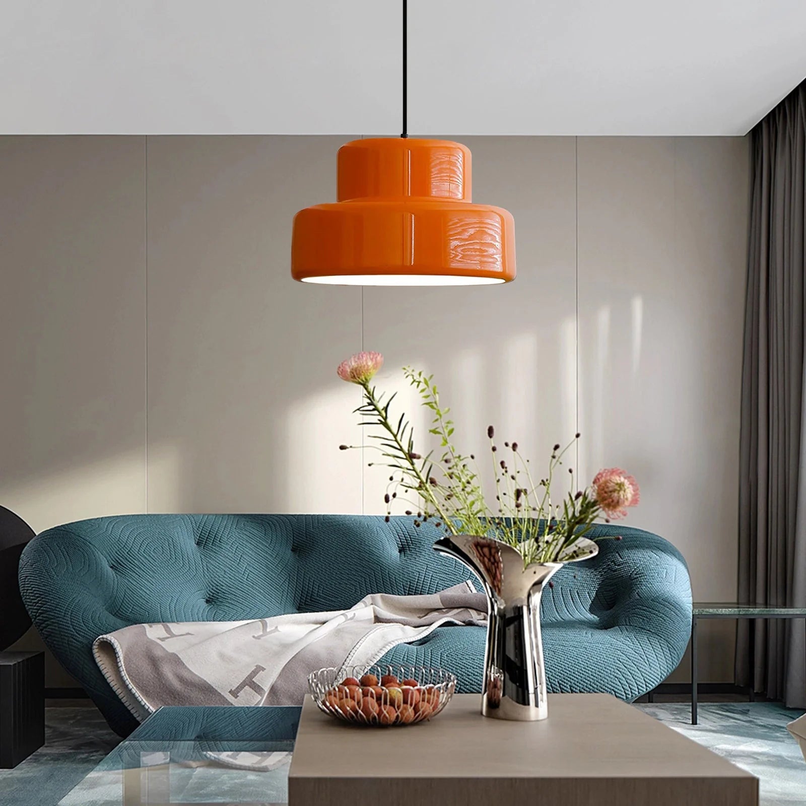 RetroSphere - Design Orange Pendant Lamp