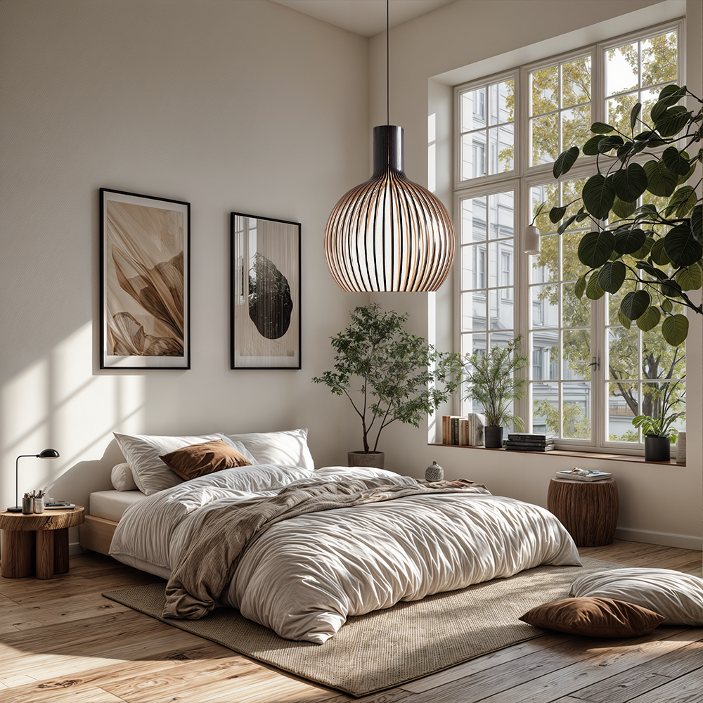 Nordic houten kooi hanglamp kroonluchter