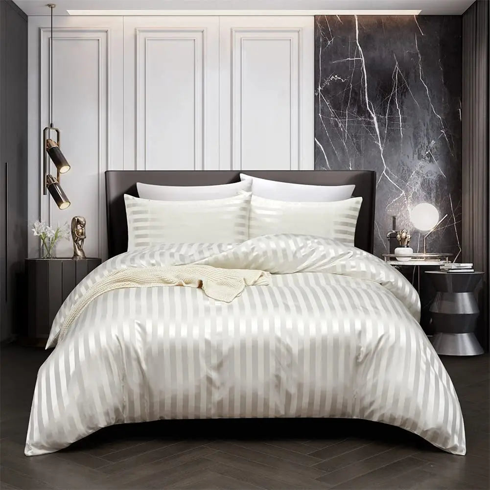 NoirLuxe - Elegant and Transforming Satin Bedding Set