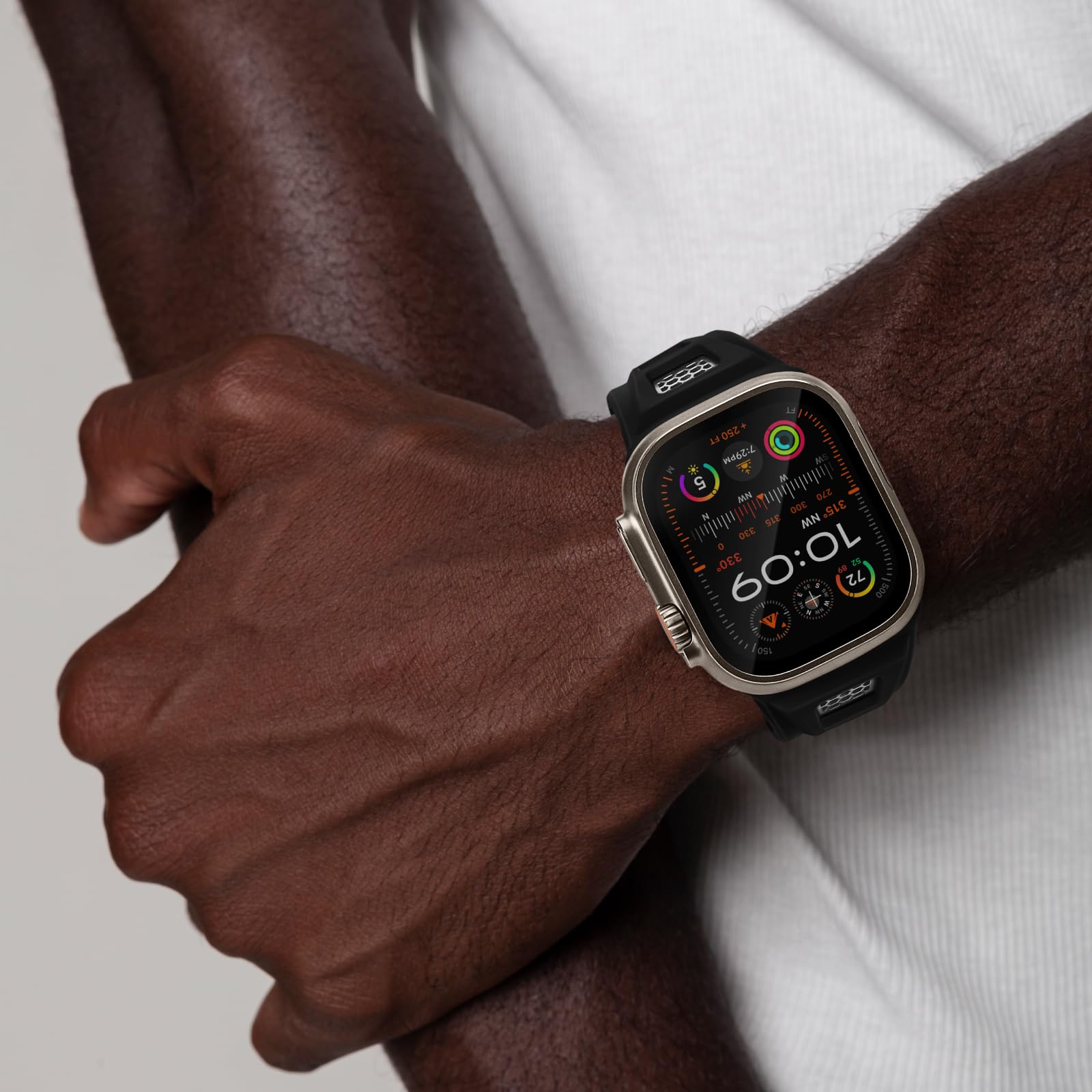 Cinturino Sport in Silicone Rugged Grid per Apple Watch