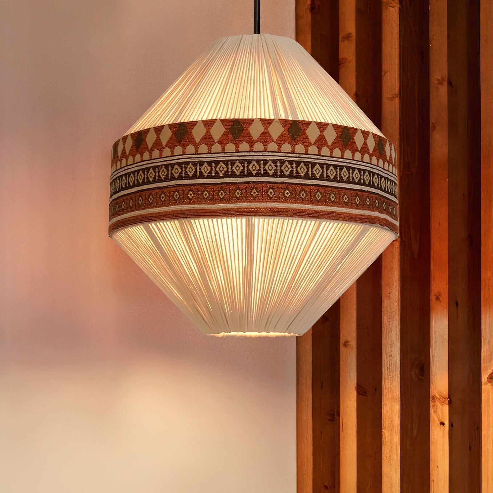 Bohème – Lampe à suspension à franges