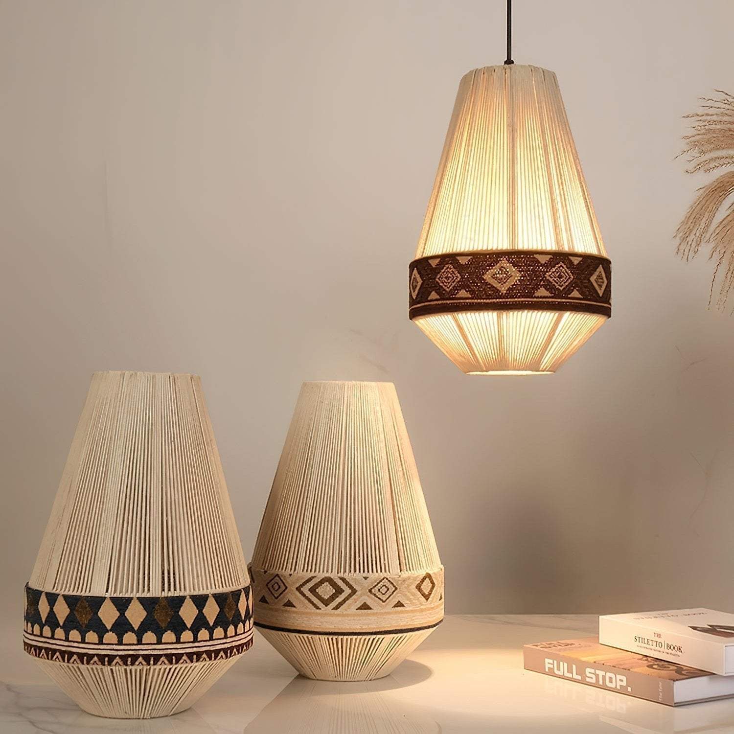 Bohemian – Lampada a sospensione con frange