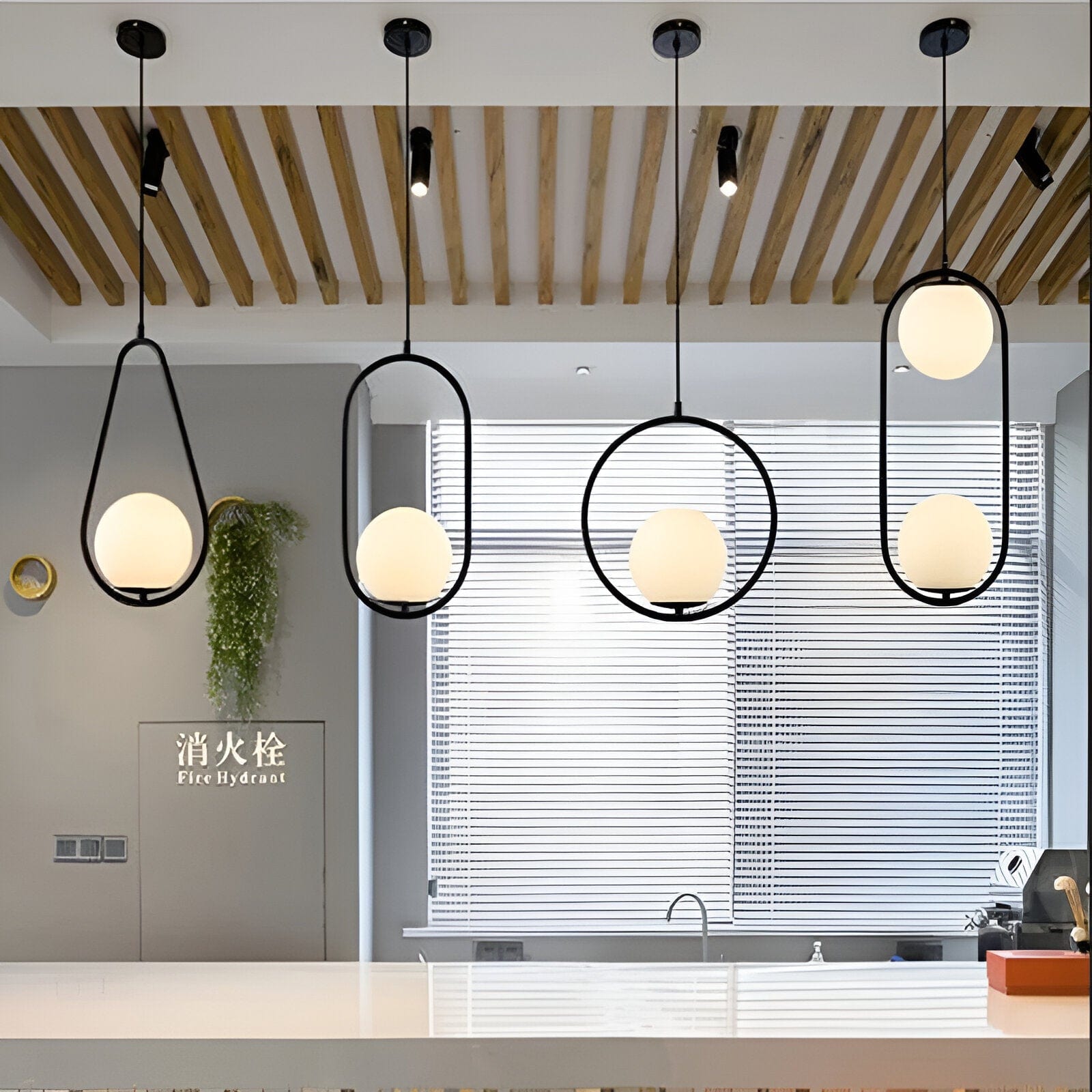 LED Glass Ball Pendant Lights