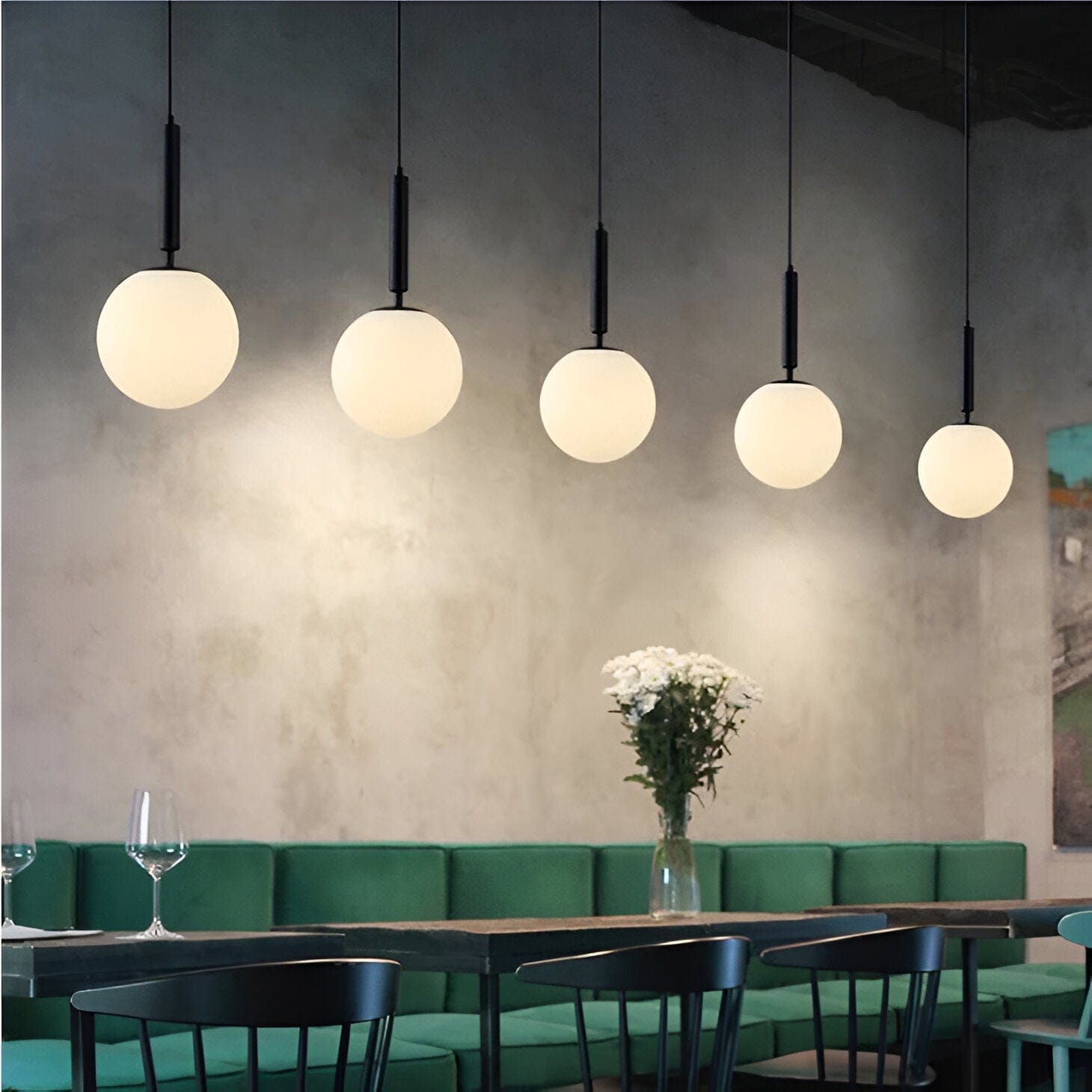 LED Glass Ball Pendant Lights