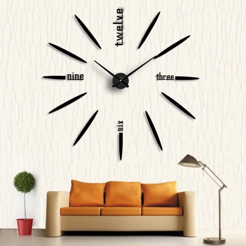 Reloj de pared decorativo 3D minimalista