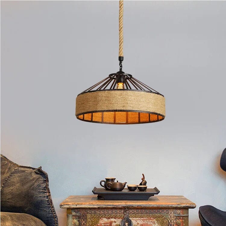 Sisal Rope Pendant Light