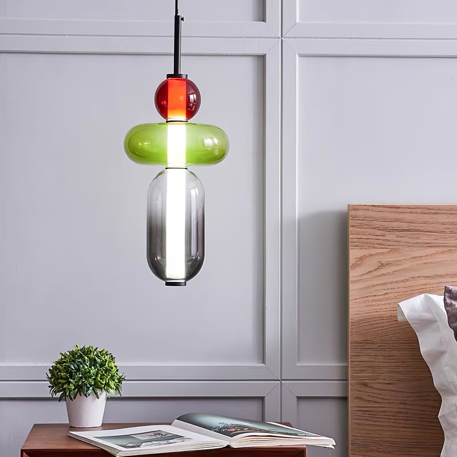 CandyGlow – Lampe à suspension en verre de sucre