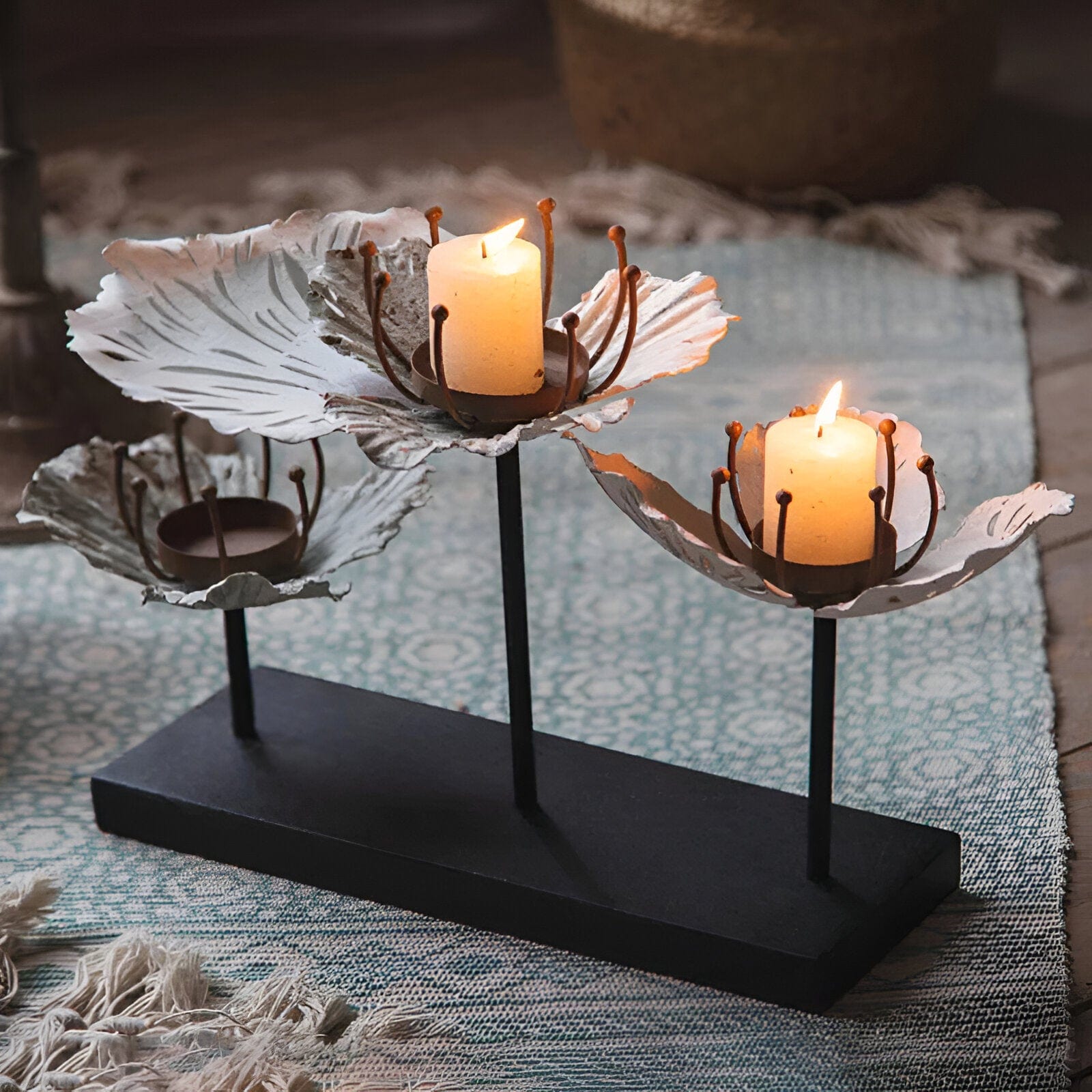 Elegant Flower Candle Holders