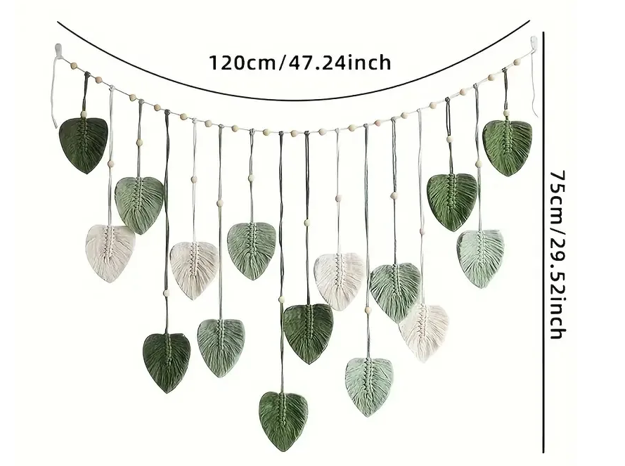 Botanical Leaves Wall Hanging