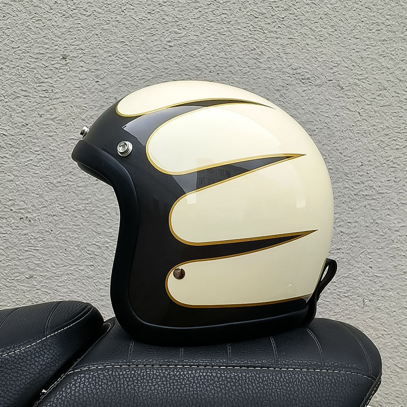 Casco moto vintage a basso profilo - Omologato DOT ed ECE