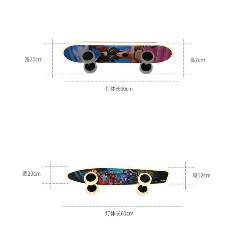 GlowBoard - Skateboardlys for barnerom