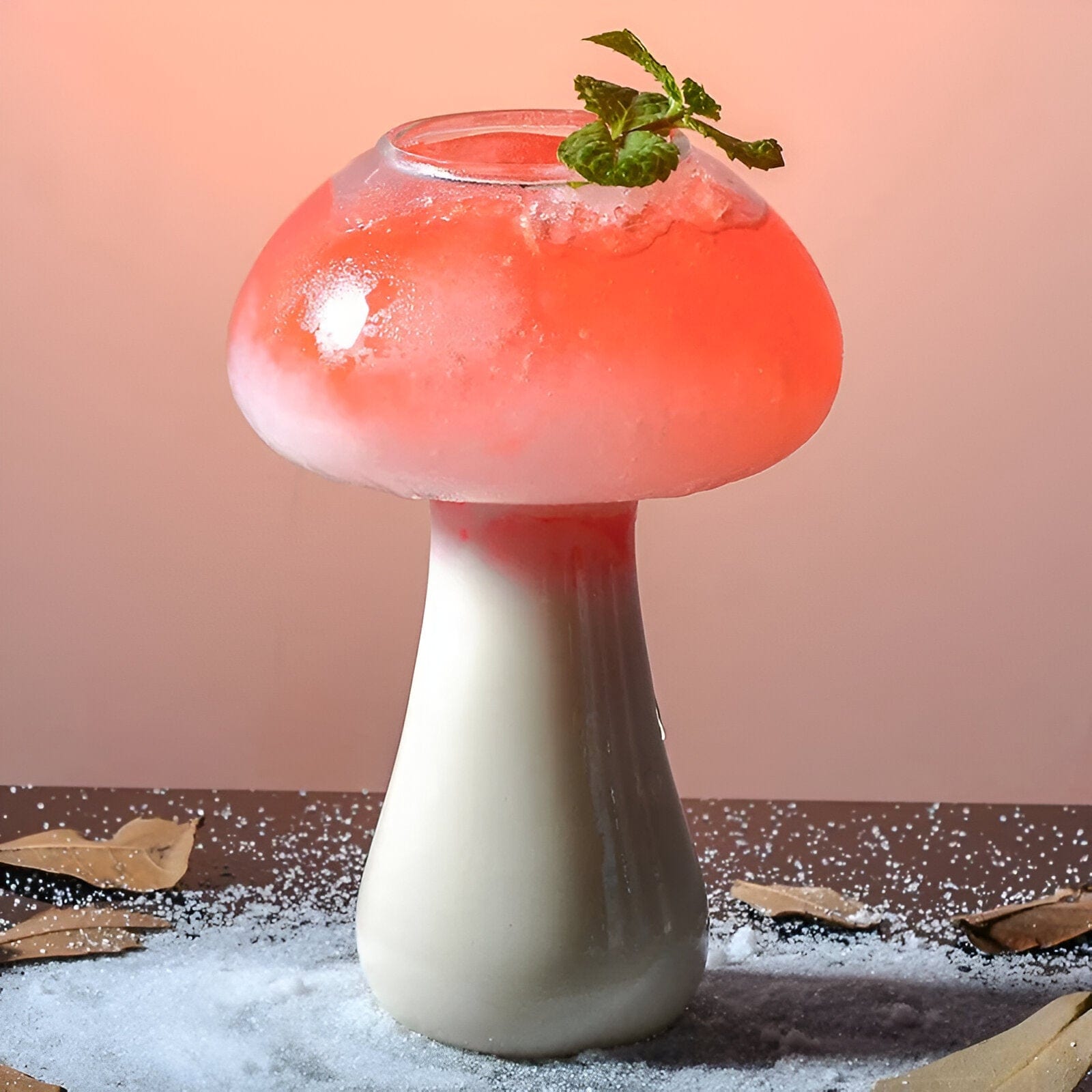 Bicchiere da cocktail a forma di fungo