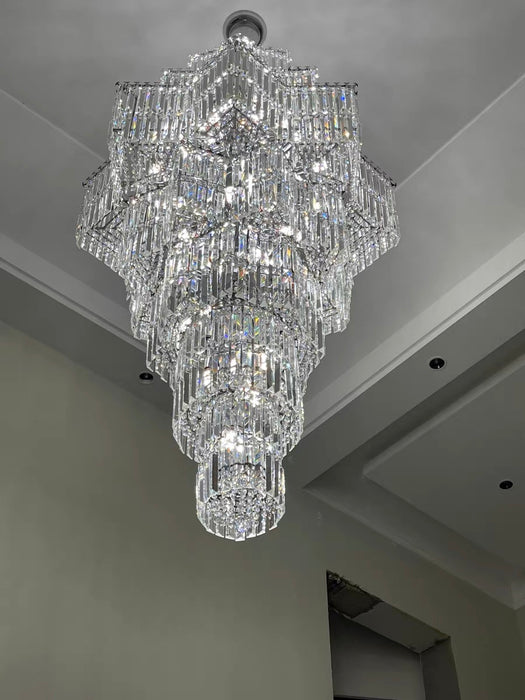 Ethereal Icefall Crystal Chandelier