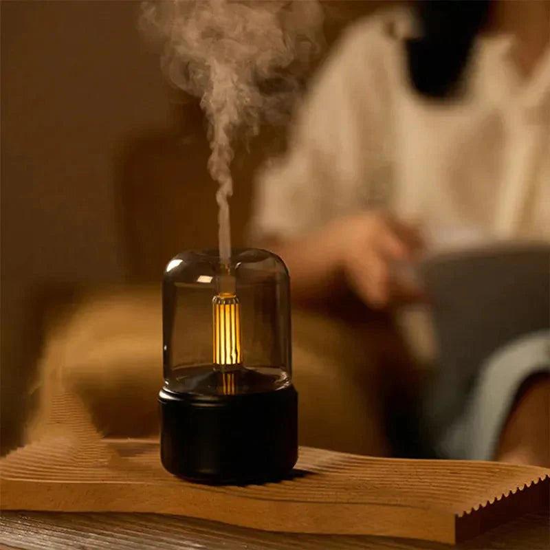 Elektrischer Aromatherapie-Diffusor-Luftbefeuchter – Schwarz und Weiß