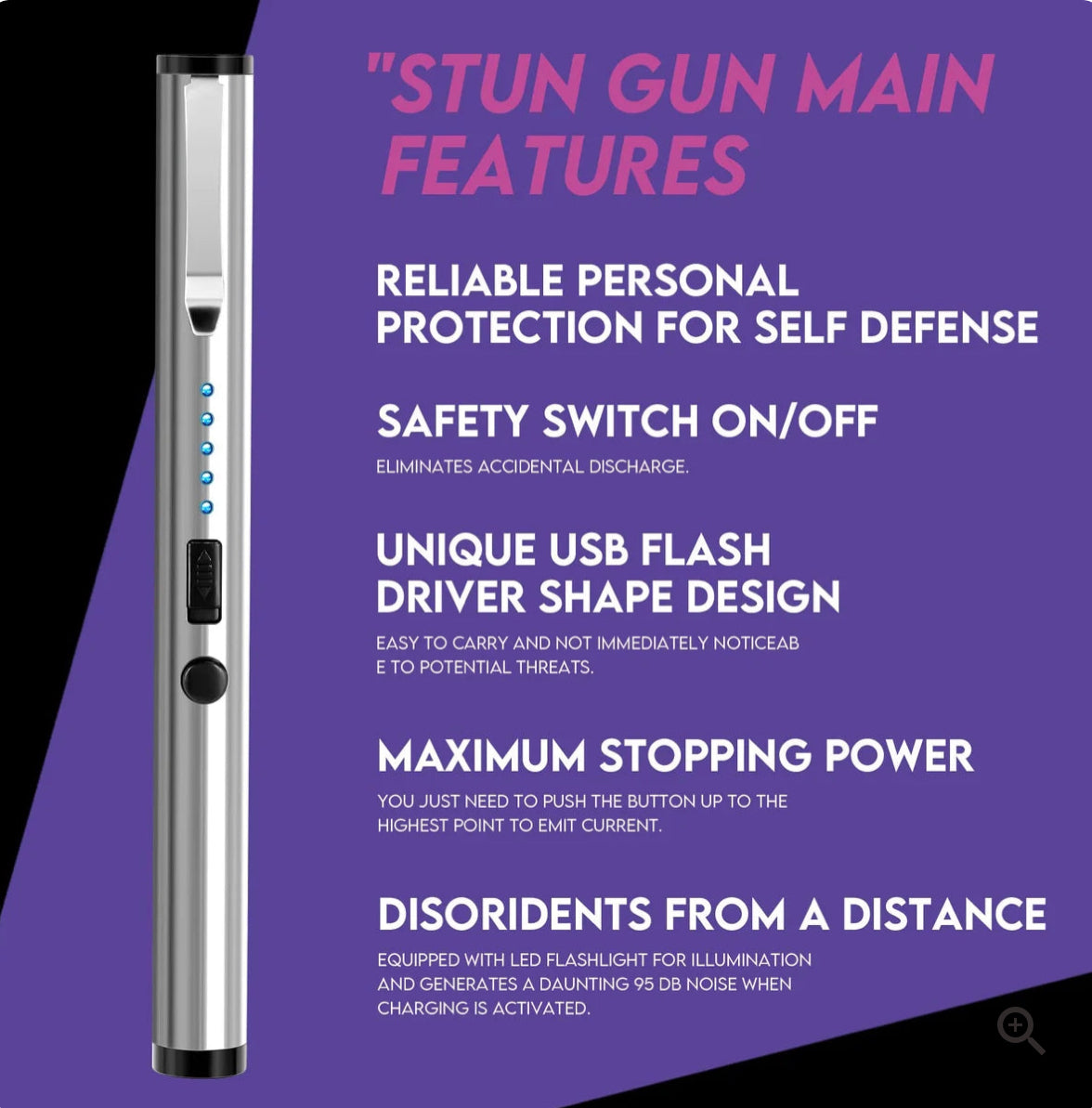 Stun Pen ad Alta Potenza 25.000.000