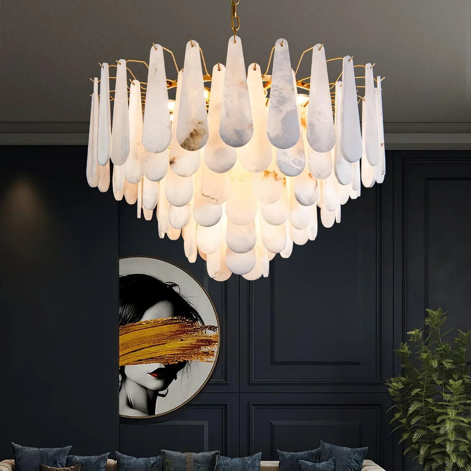 Flora Alabaster Chandelier