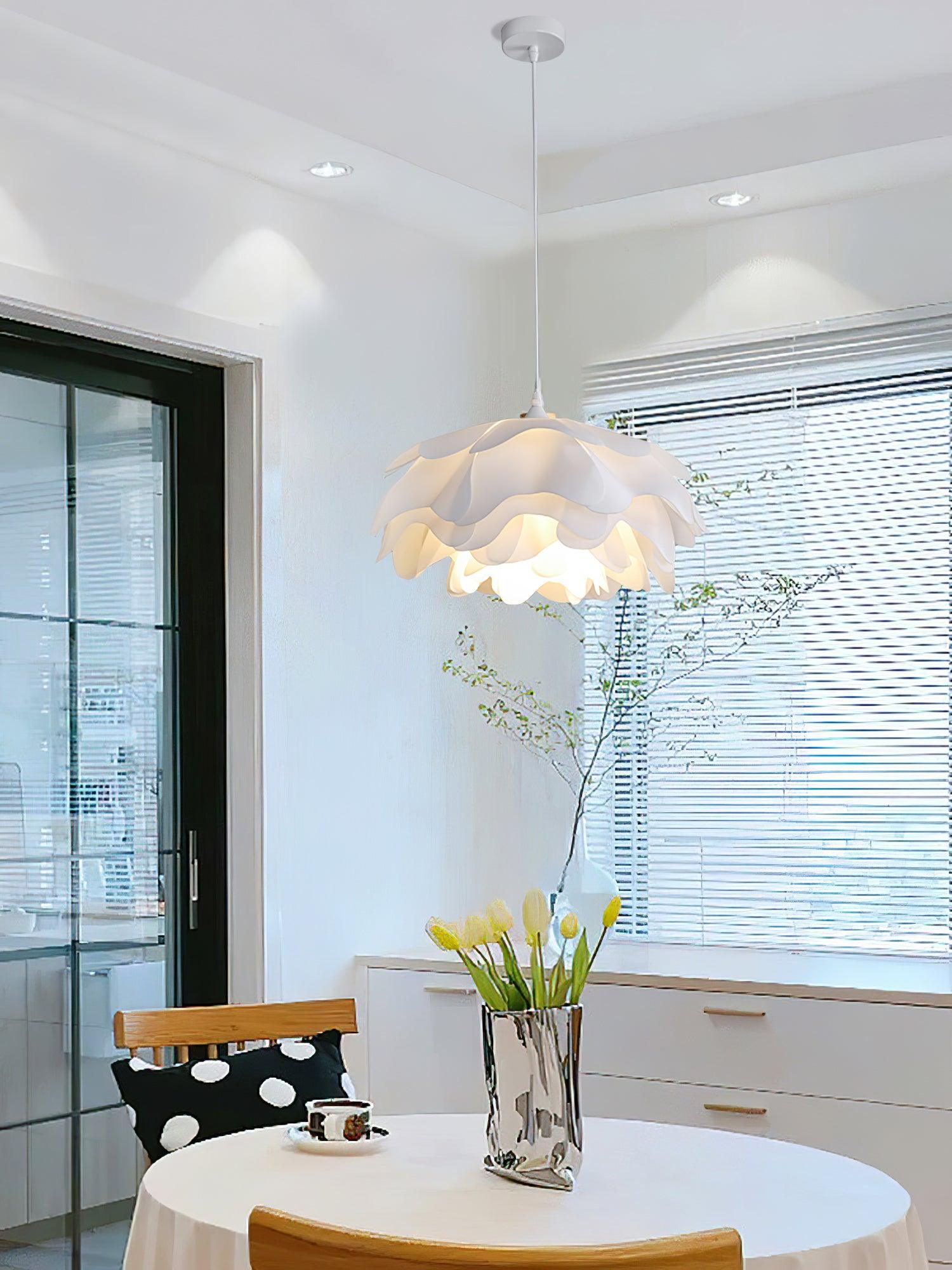 Flower Shaped White Pendant Lamp