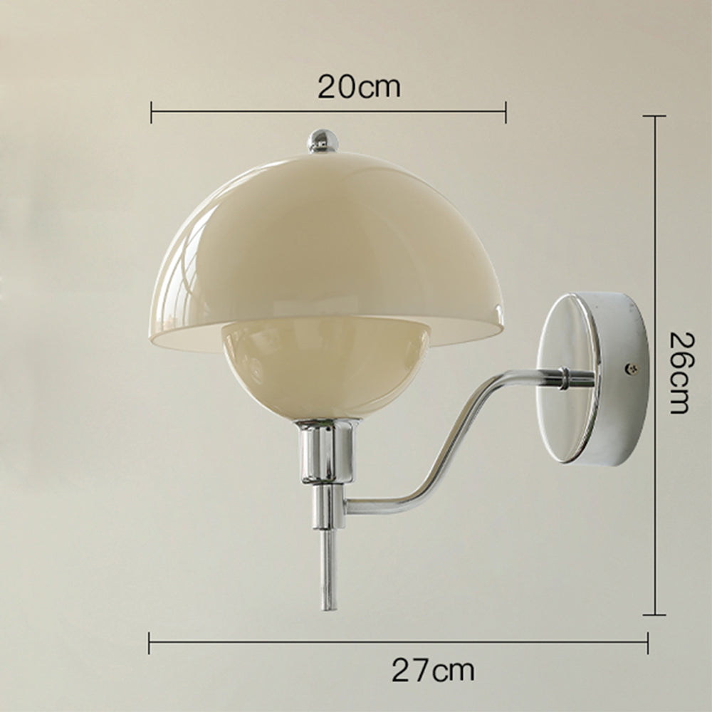 Cream Mushroom Walkway Wall Light