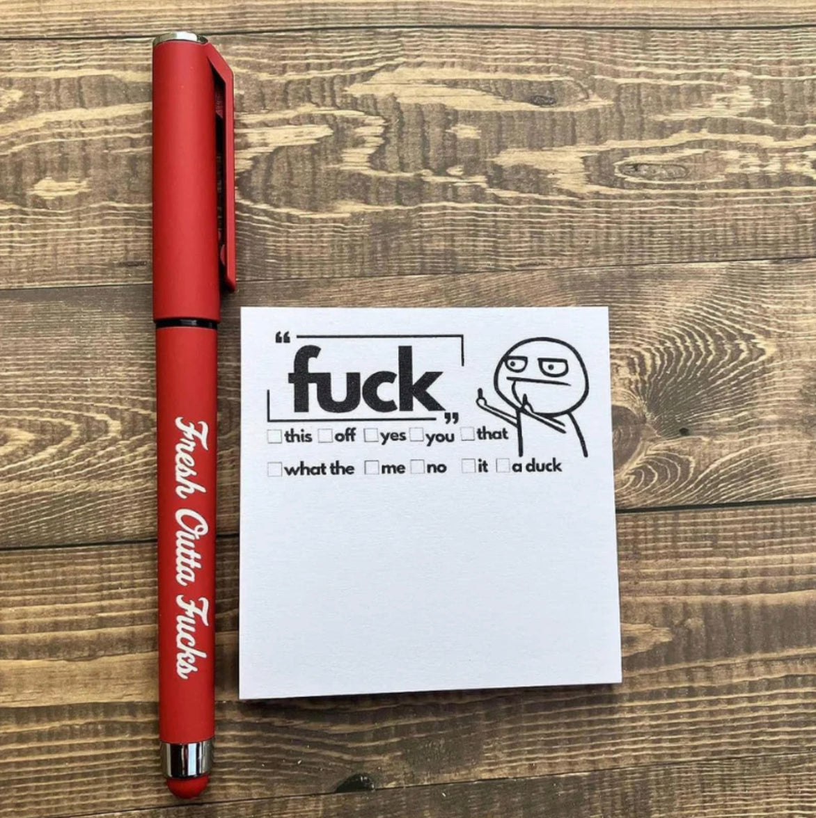 Fresh Outta Fucks Pen + 50pc Carta