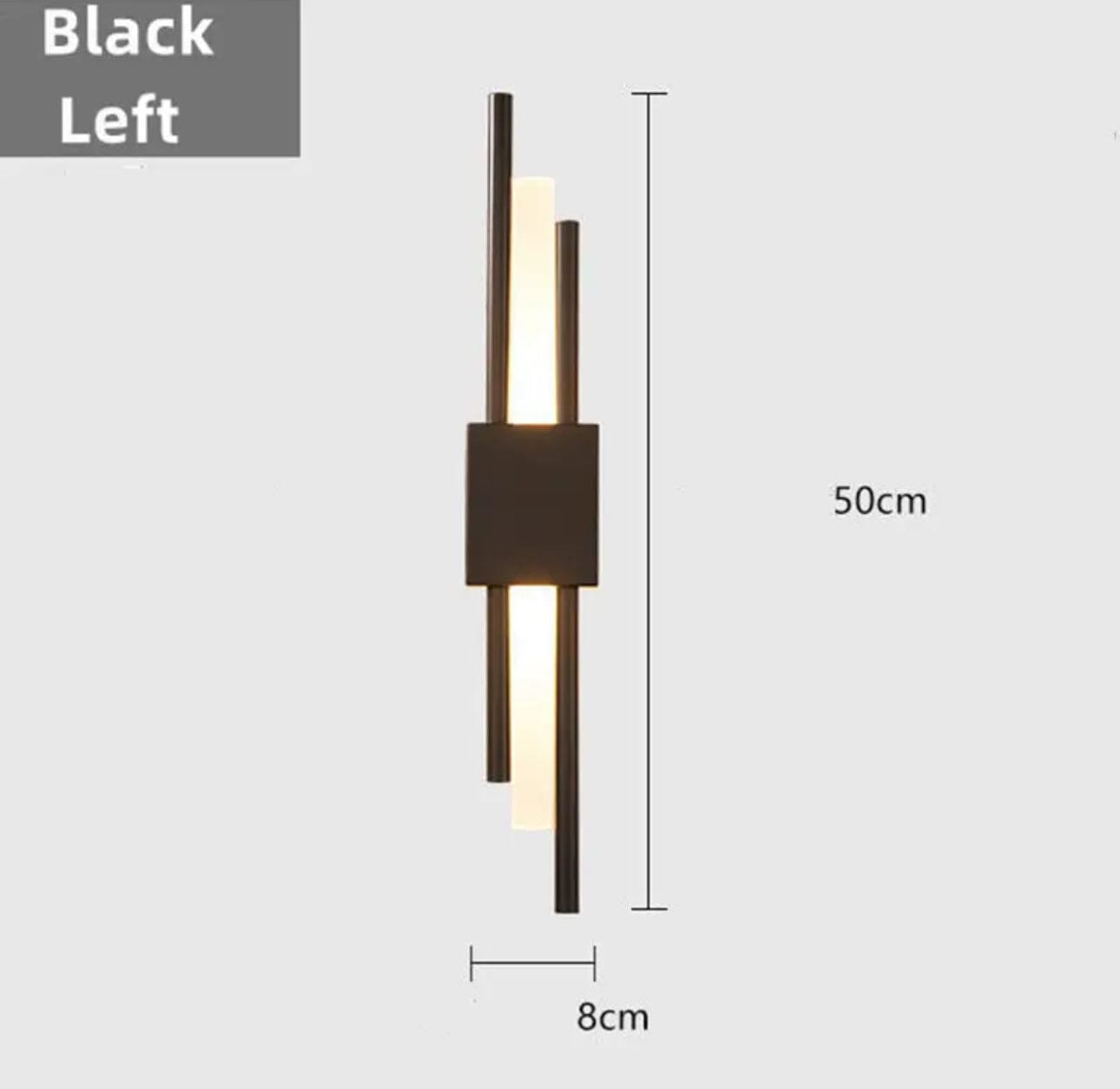 Svart Lara Dual Lampa