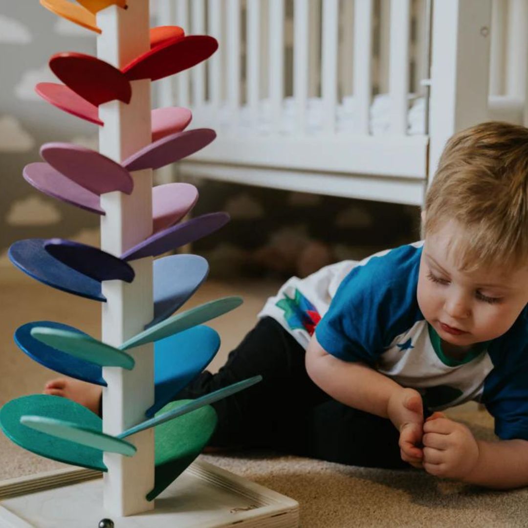 FunPlay - Árbol de sonido de canicas arcoíris interactivas