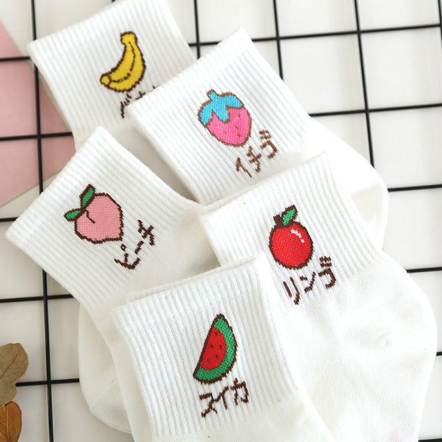 Calcetines de frutas japonesas