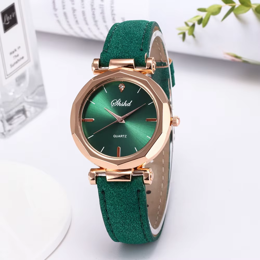 Crystal Leather Watch