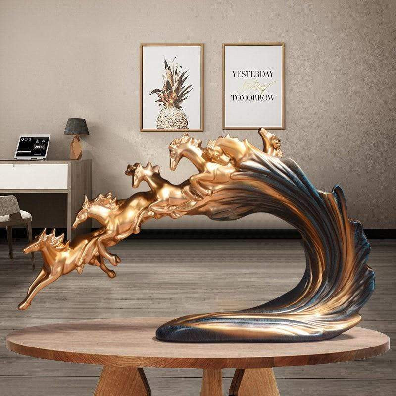 Vrimlo® Galloping Horse Sculpture