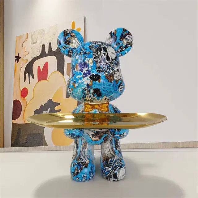 StreetPaws - Graffiti Bear Statue/decor