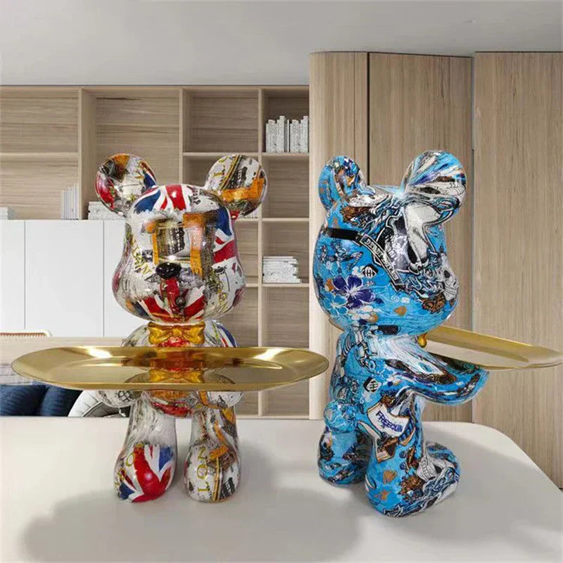 StreetPaws - Graffiti Bear Statue/dekor