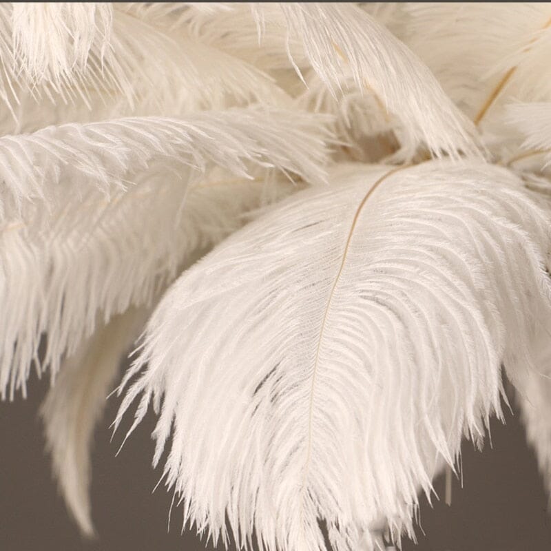 Chandelier en plumes moderne