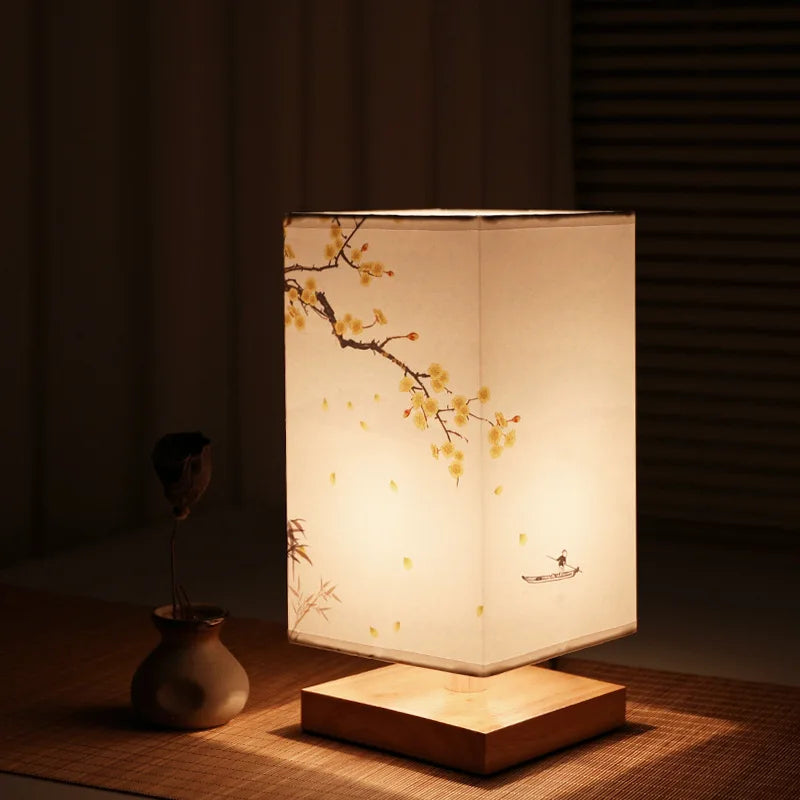 Lampe à éclat de fleurs orientales