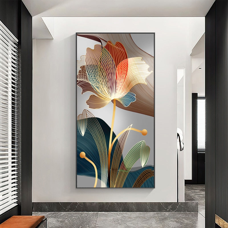 Vrimlo® Nordic Abstract Flower Paintings