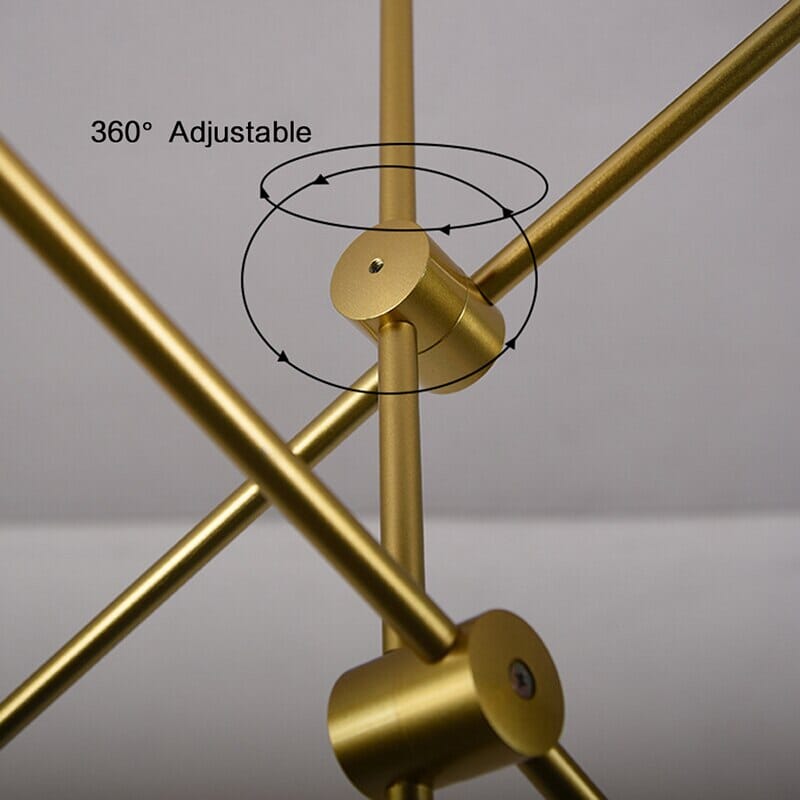 Goldene Bohnen-Kronleuchter