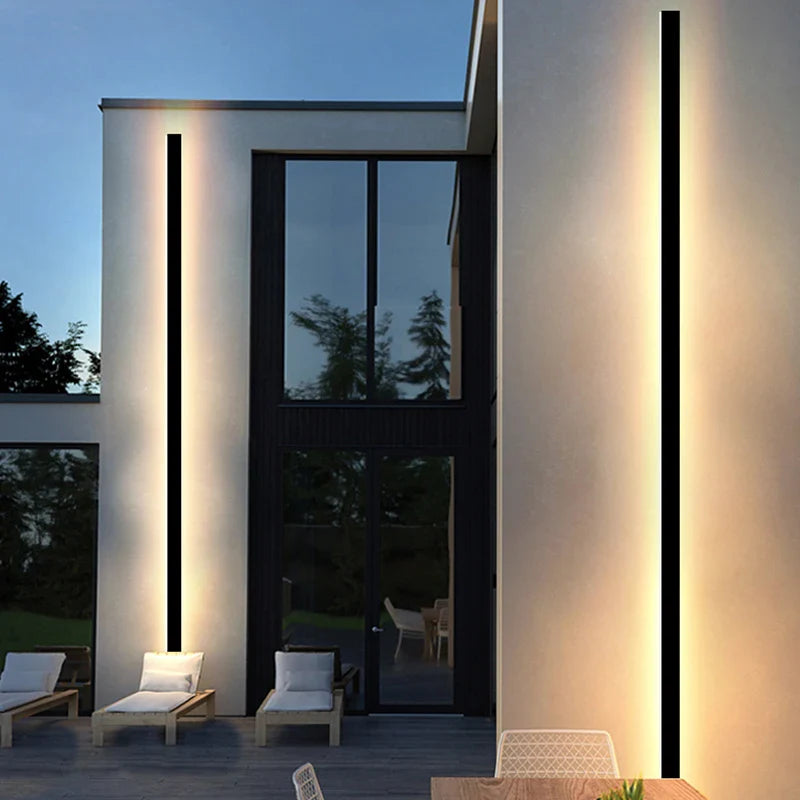 Luz LED de pared para exteriores, lámpara de pared moderna impermeable IP65 para Villa, porche, jardín, Patio, resistente a la lluvia para uso en garaje y Exterior