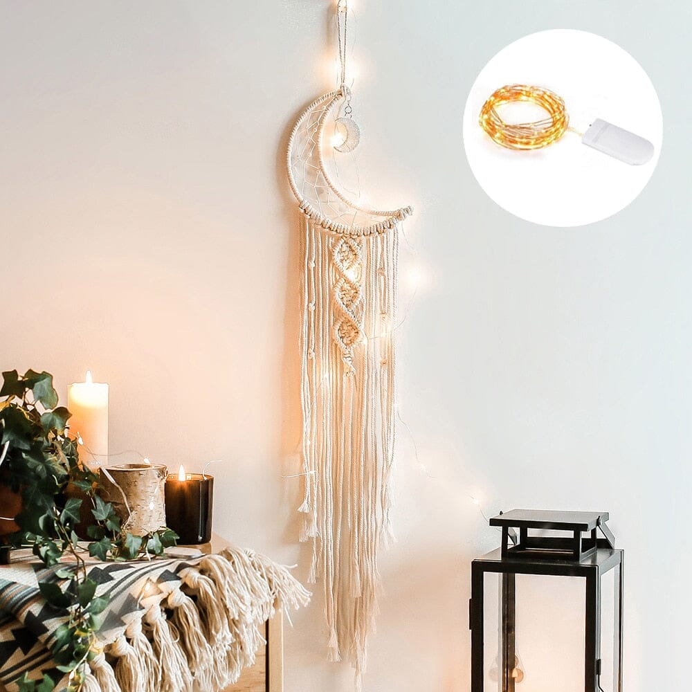 Macrame Dream Catcher With Lights