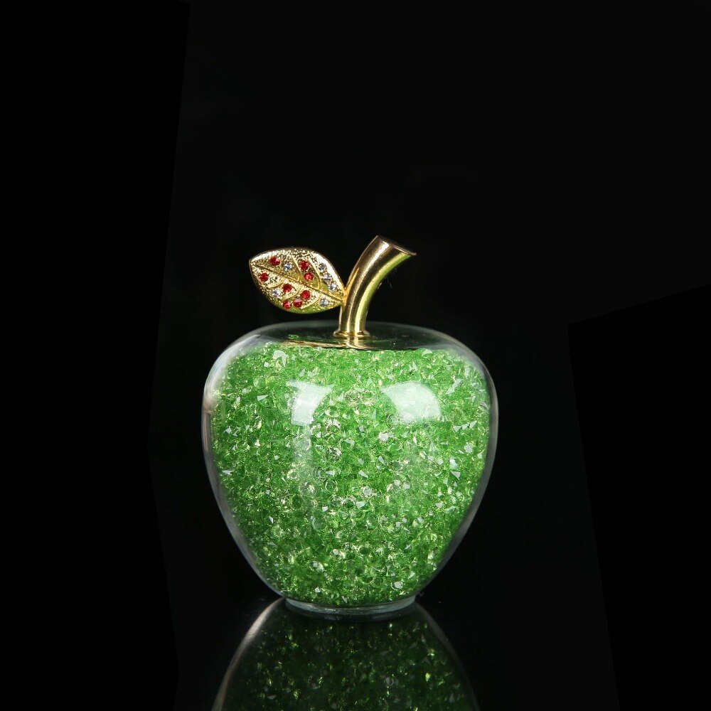 Vrimlo® Handmade Crystal Apple Figurine