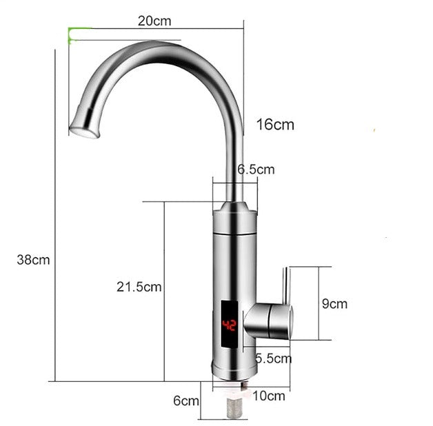 Electric Kitchen Faucet – Instant Hot & Cold Water for Effortless Efficiency