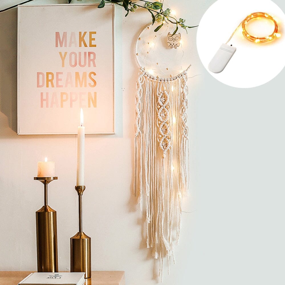 Macrame Dream Catcher With Lights